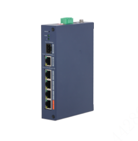 سويتش Dahua مُدار 4 منافذ PoE بقدرة 60W موديل DH-CHS4106-4ET-60