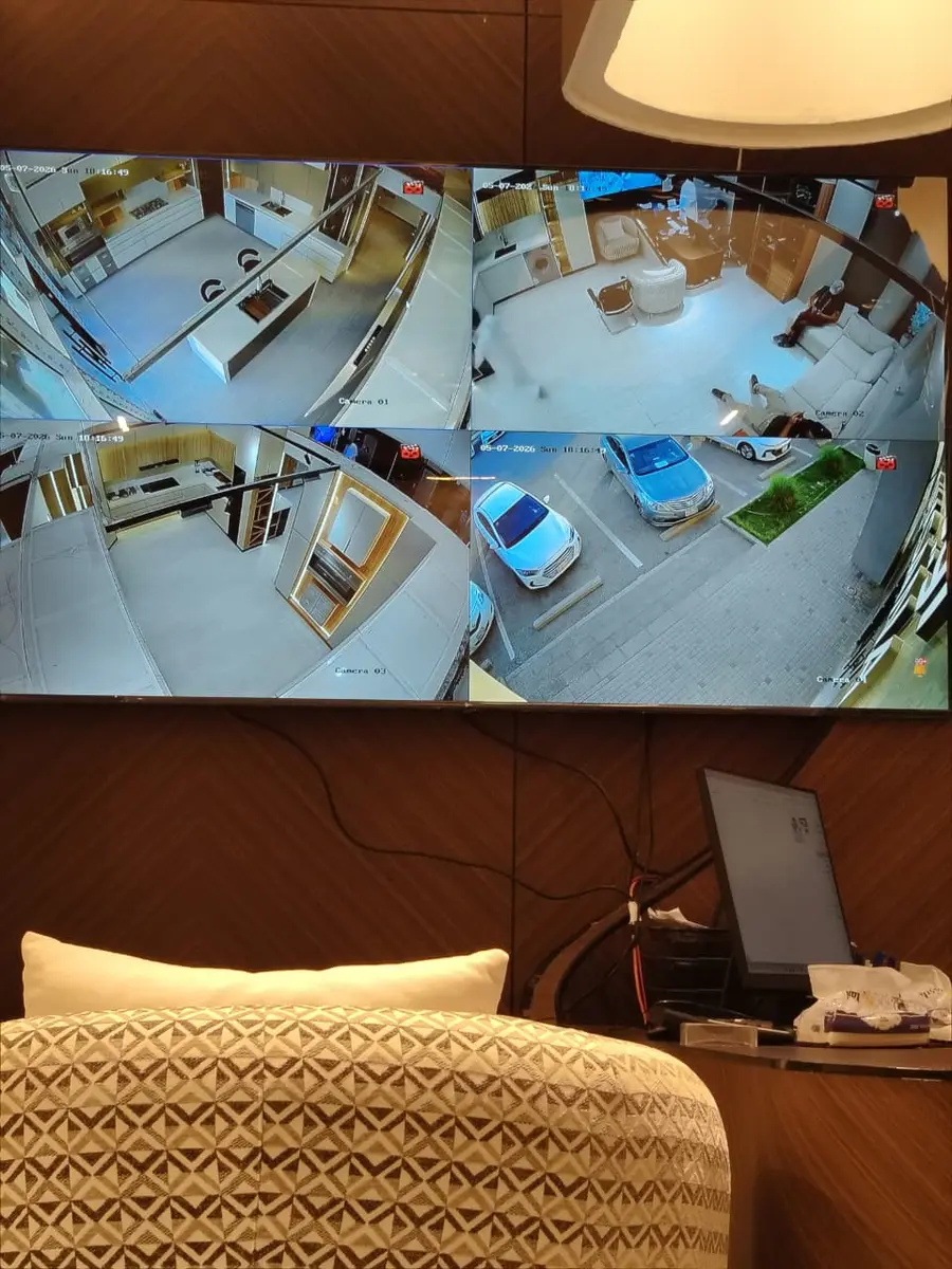 Four camera CCTV installation