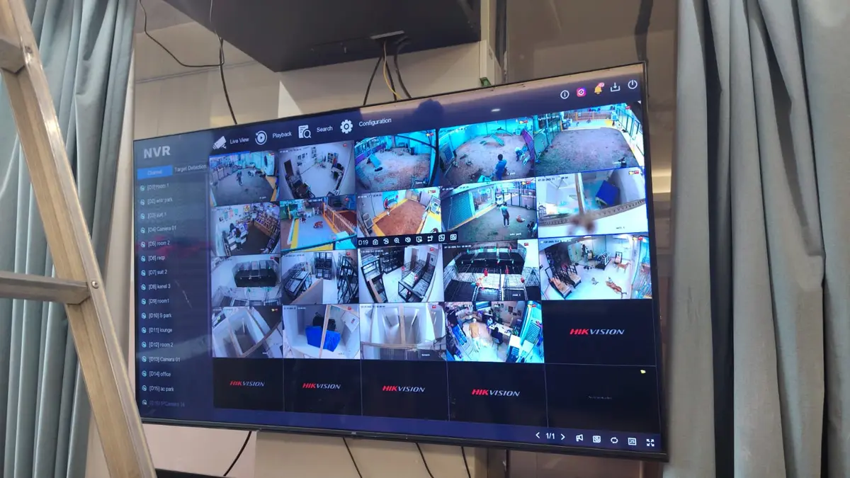 Multi-zone CCTV system
